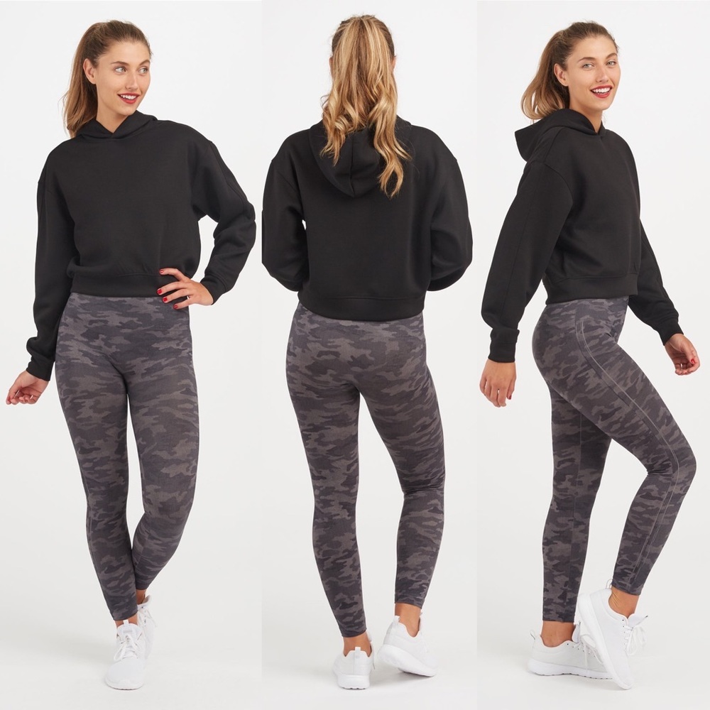 Spanx Look at Me Now Seamless Leggings Heather Camo